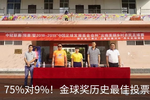 75%对9%！金球奖历史最佳投票，C罗这票数碾压梅西